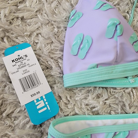 Bikini set nwt size large flip flop - Picture 3 of 5